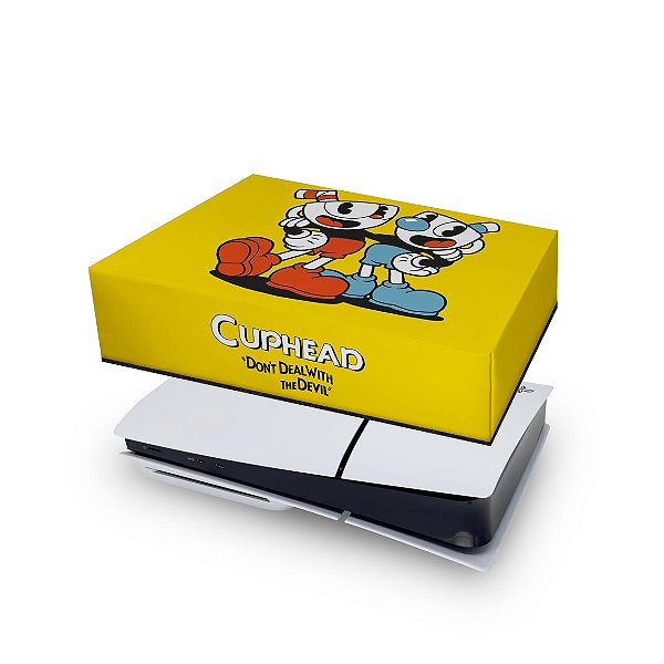 PS5 Slim Capa Anti Poeira - Cuphead