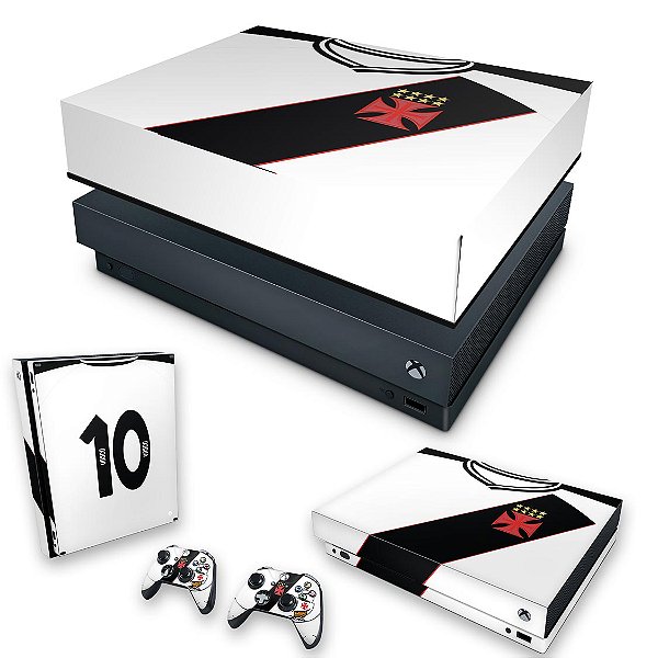 KIT Xbox One X Skin Anti Bolha e Capa Anti Poeira - Vasco B