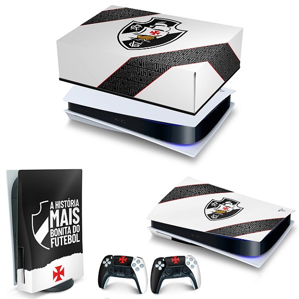 KIT PS5 Fat Capa Anti Poeira e Skin Anti Bolha - Vasco A