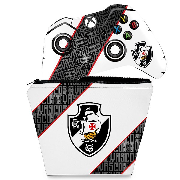 KIT Capa Case e Skin Anti Bolha Xbox One Fat Controle - Vasco A