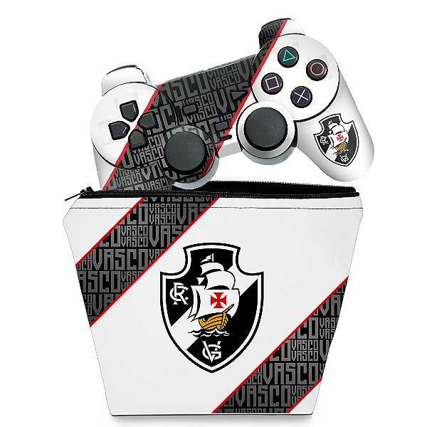 Kit Capa Case e Skin PS2 Controle - Vasco A