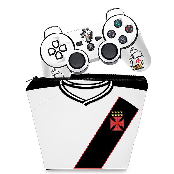 Kit Capa Case e Skin PS3 Controle - Vasco B