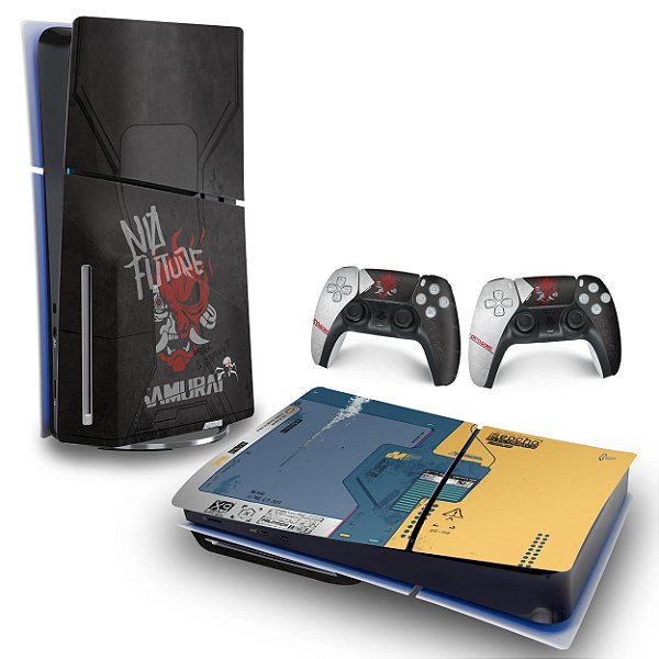 Skin PS5 Slim Horizontal - Cyberpunk 2077 Bundle