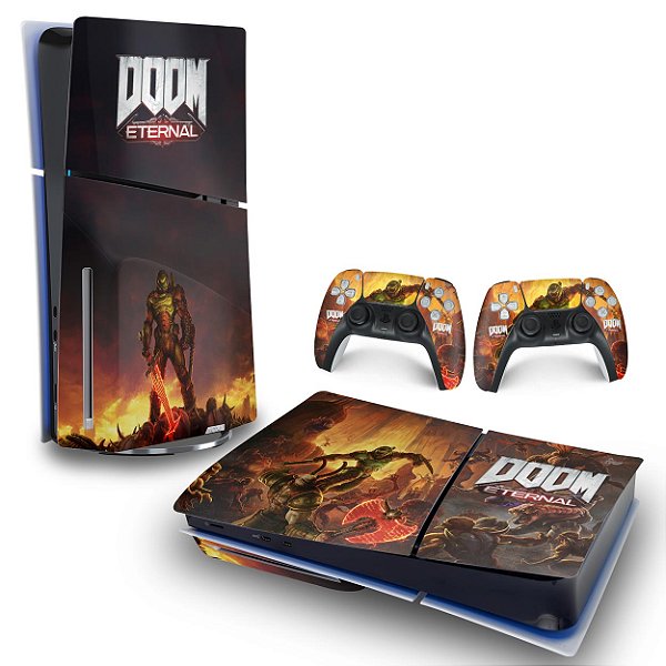 Skin PS5 Slim Horizontal - Doom Eternal