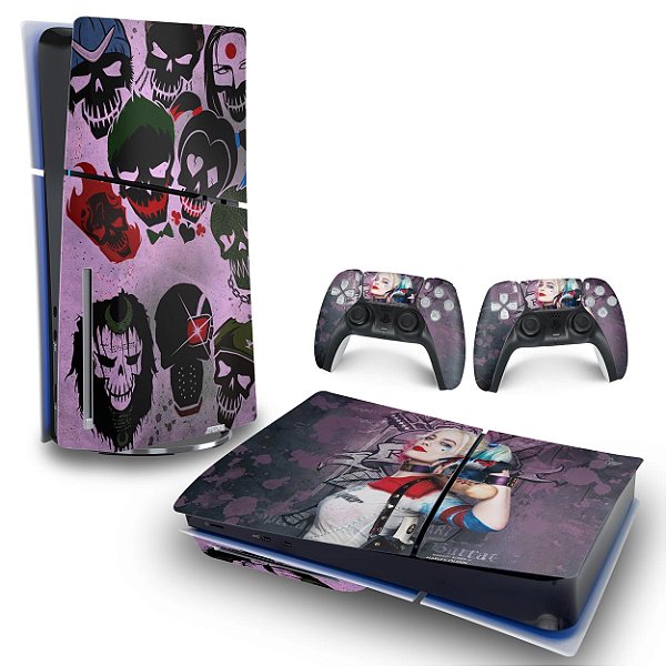 Skin PS5 Slim Horizontal - Arlequina Harley Quinn