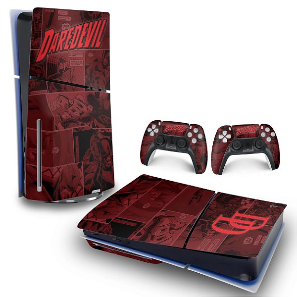 Skin PS5 Slim Horizontal - Daredevil Demolidor Comics