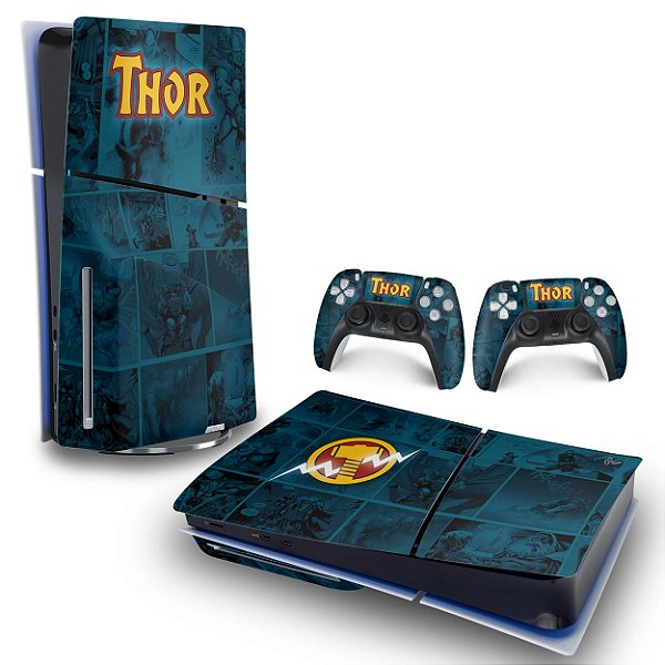 Skin PS5 Slim Horizontal - Thor Comics