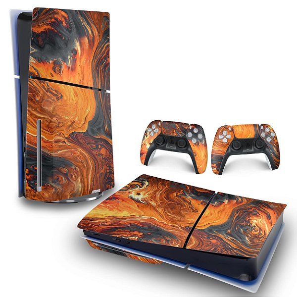 Skin PS5 Slim Horizontal - Abstrato #95