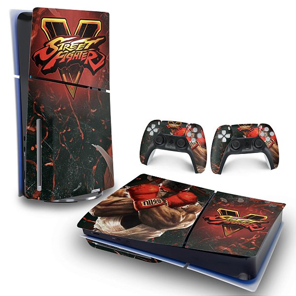 Skin PS5 Slim Horizontal - Street Fighter V