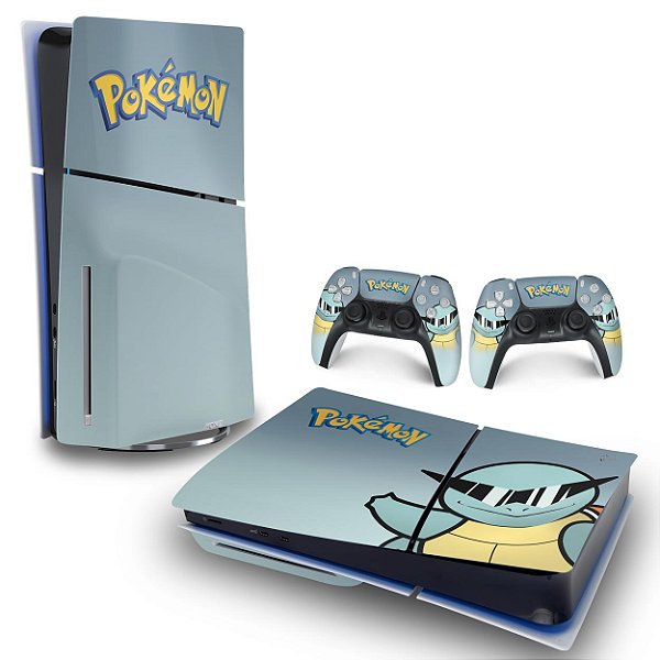 Skin PS5 Slim Horizontal - Pokemon Squirtle