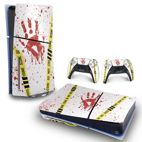 Skin PS5 Slim Horizontal - Cena De Crime Scene