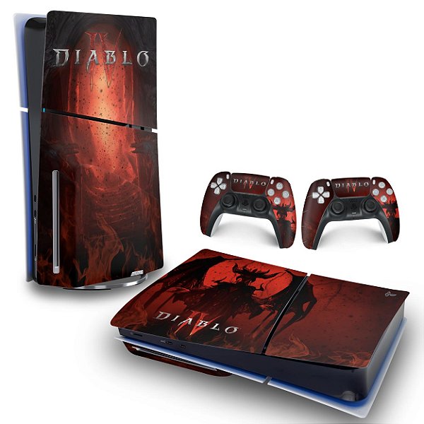 Skin PS5 Slim Horizontal - Diablo IV 4
