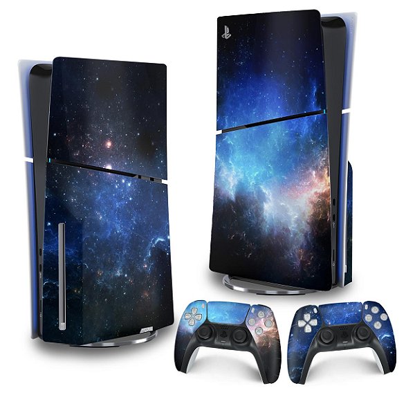 Skin PS5 Slim Vertical - Universo Cosmos