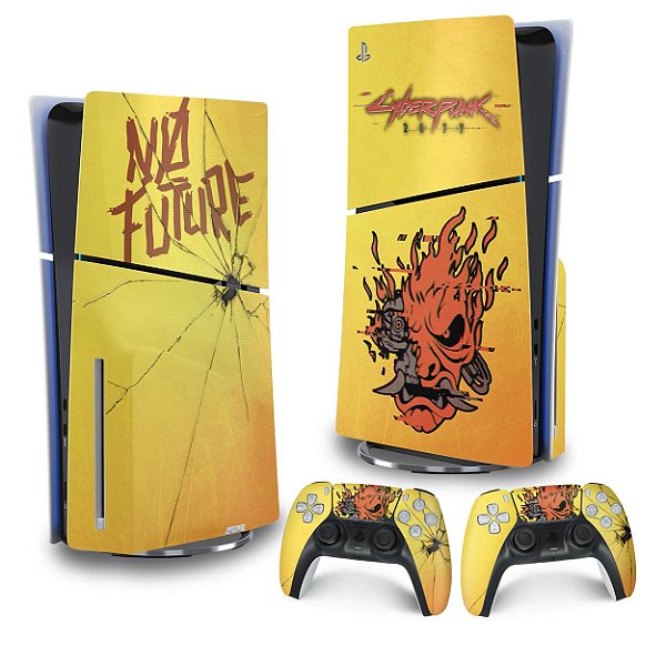 Skin PS5 Slim Vertical - Cyberpunk 2077