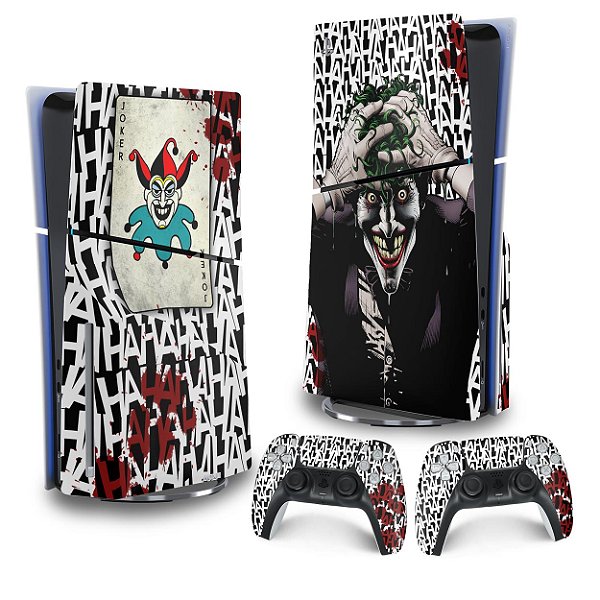 Skin PS5 Slim Vertical - Joker Coringa