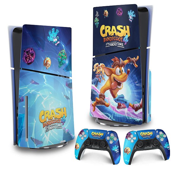 Skin PS5 Slim Vertical - Crash Bandicoot 4