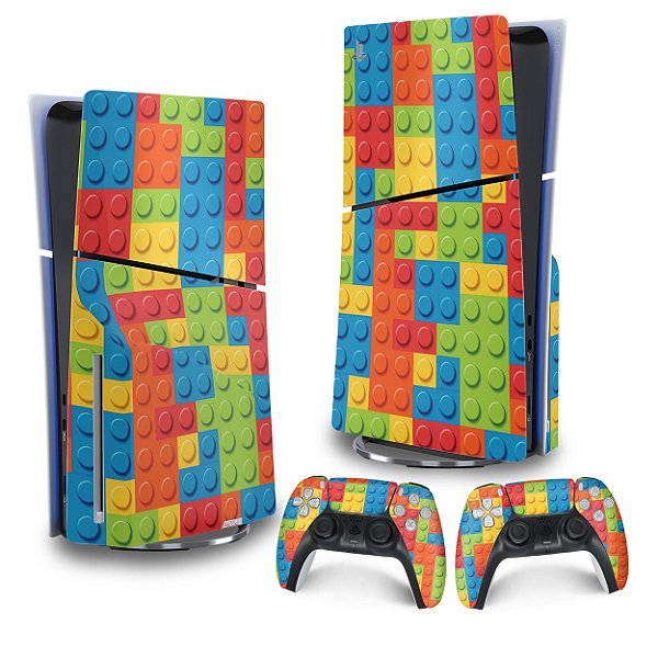 Skin PS5 Slim Vertical - Lego Peça