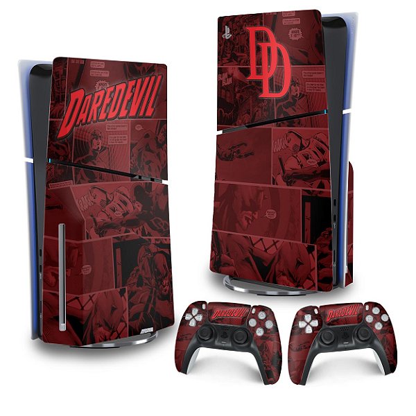 Skin PS5 Slim Vertical - Daredevil Demolidor Comics