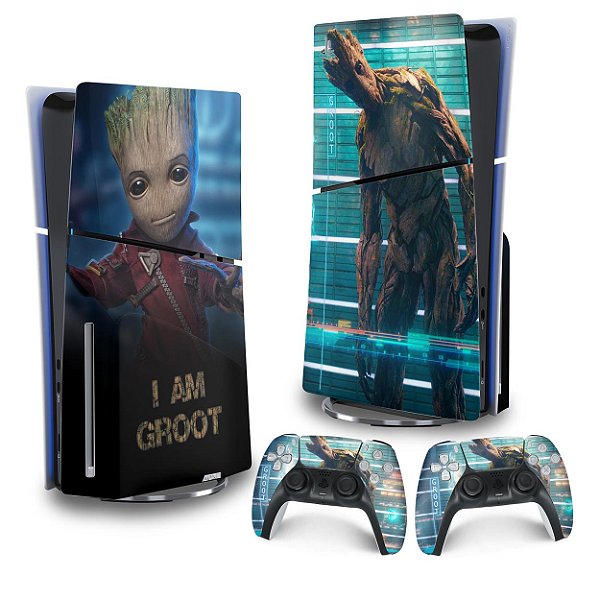 Skin PS5 Slim Vertical - Baby Groot