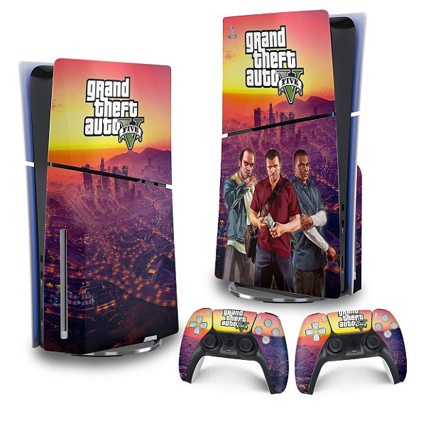 Skin PS5 Slim Vertical - GTA V