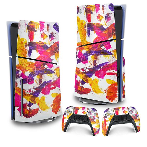 Skin PS5 Slim Vertical - Abstrato #103