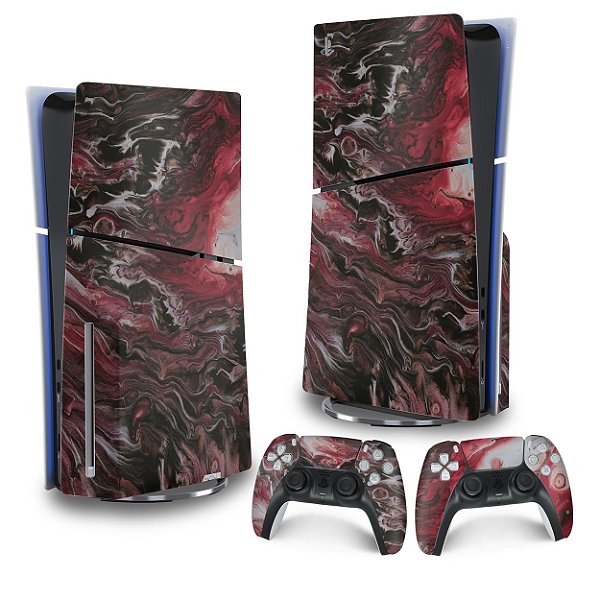 Skin PS5 Slim Vertical - Abstrato #104