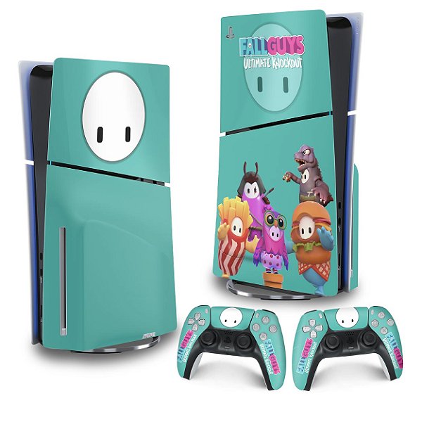 Skin PS5 Slim Vertical - Fall Guys