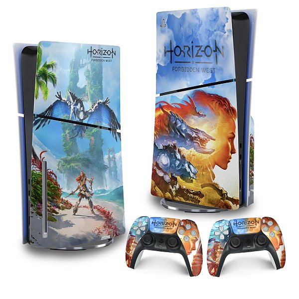 Skin PS5 Slim Vertical - Horizon Forbidden West