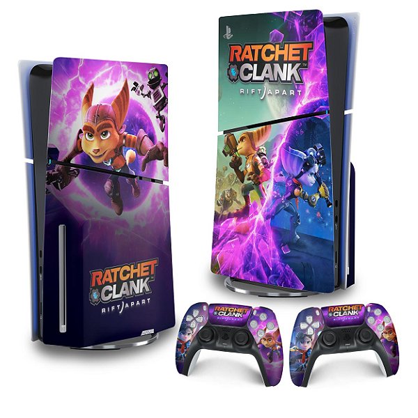 Skin PS5 Slim Vertical - Ratchet & Clank Rift Apart