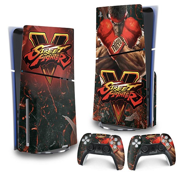 Skin PS5 Slim Vertical - Street Fighter V