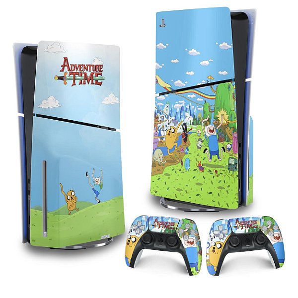 Skin PS5 Slim Vertical - Hora de Aventura
