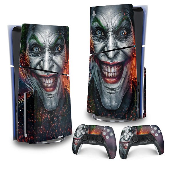 Skin PS5 Slim Vertical - Coringa Joker