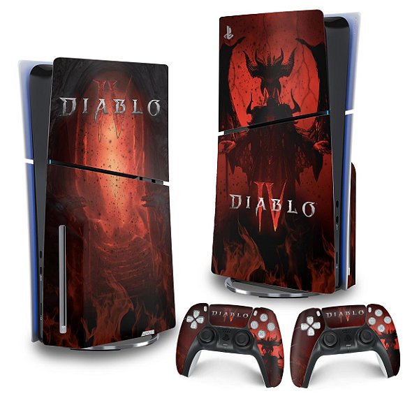 Skin PS5 Slim Vertical - Diablo IV 4