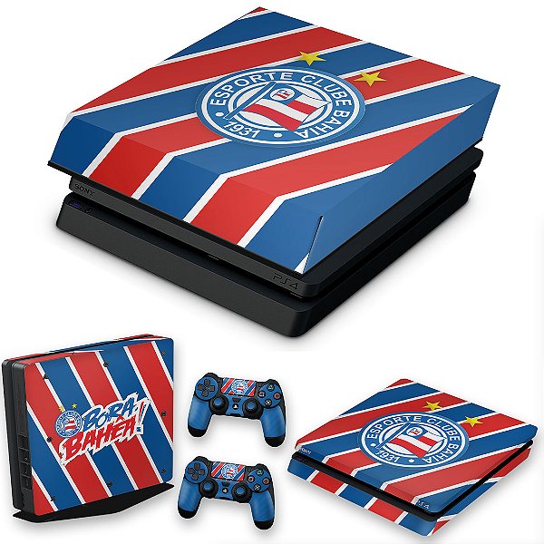 Kit PS4 Slim Skin Anti Bolha e Capa Anti Poeira - Bahia B