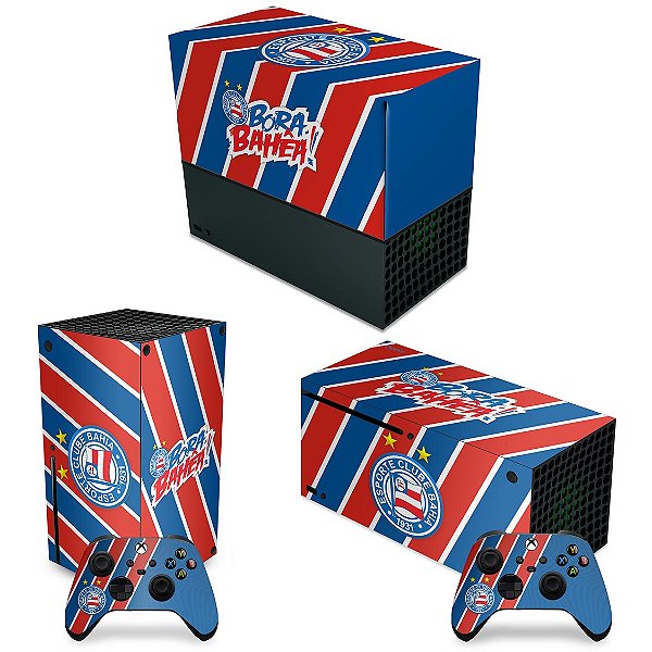 KIT Xbox Series X Capa Anti Poeira e Skin Anti Bolha - Bahia B