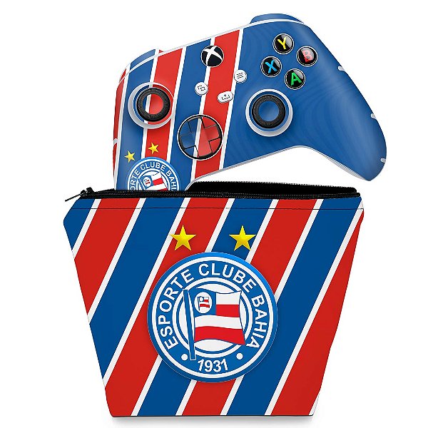 KIT Capa Case e Skin Anti Bolha Xbox Series S X Controle - Bahia B