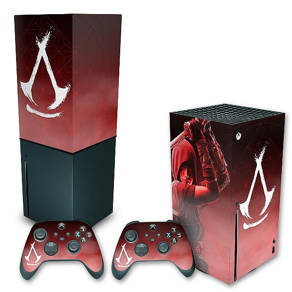 KIT Xbox Series X Skin e Capa Anti Poeira - Assassin's Creed Shadows