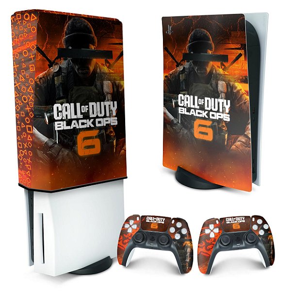 KIT PS5 Fat Skin e Capa Anti Poeira - Call of Duty Black Ops 6