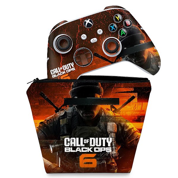 KIT Capa Case e Skin Xbox Series S X Controle - Call of Duty Black Ops 6