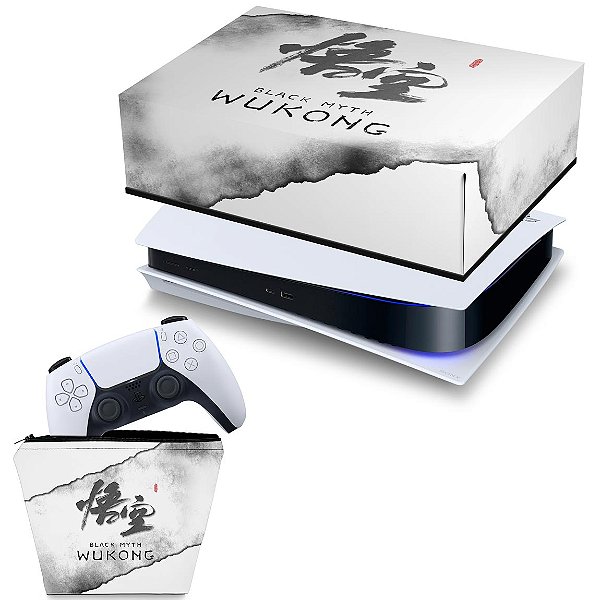 KIT PS5 Fat Capa e Case Controle - Black Myth: Wukong