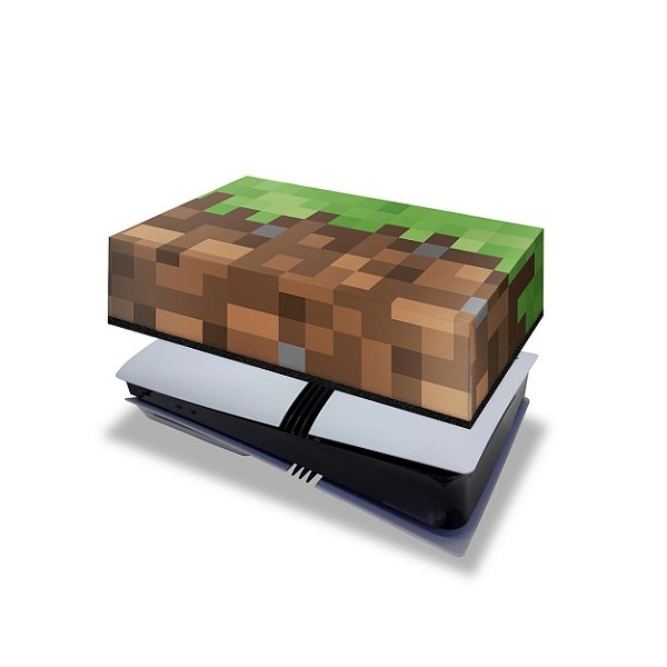 PS5 Pro Capa Anti Poeira Horizontal - Minecraft
