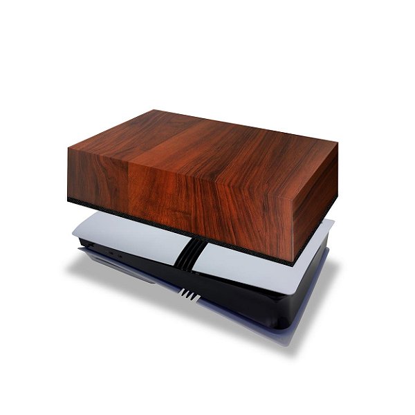 PS5 Pro Capa Anti Poeira Horizontal - Madeira