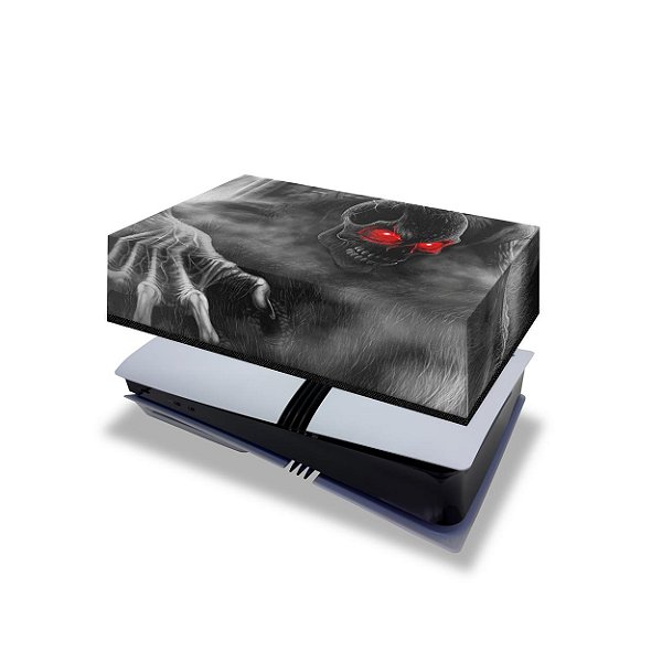 PS5 Pro Capa Anti Poeira Horizontal - Caveira Skull