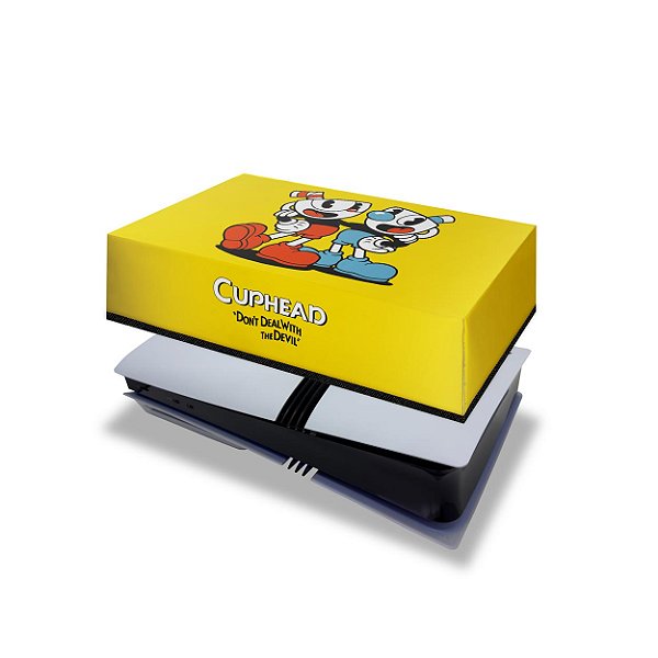 PS5 Pro Capa Anti Poeira Horizontal - Cuphead