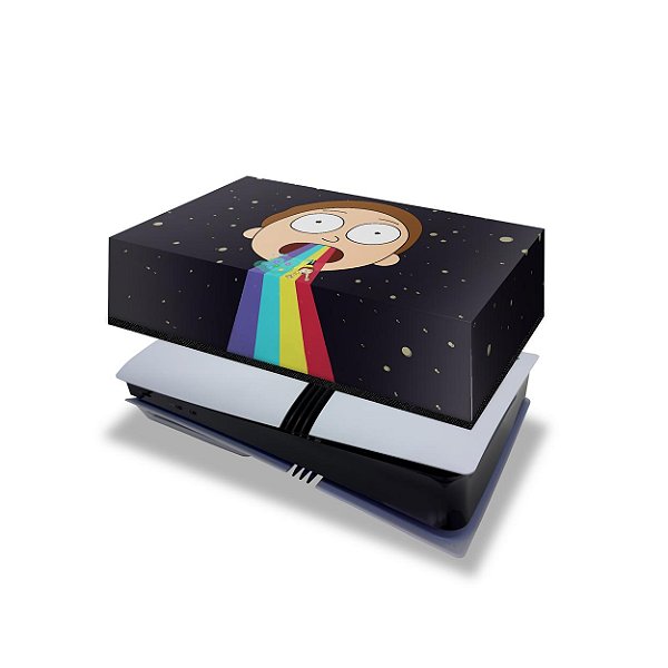 PS5 Pro Capa Anti Poeira Horizontal - Morty Rick And Morty