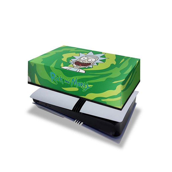 PS5 Pro Capa Anti Poeira Horizontal - Rick And Morty