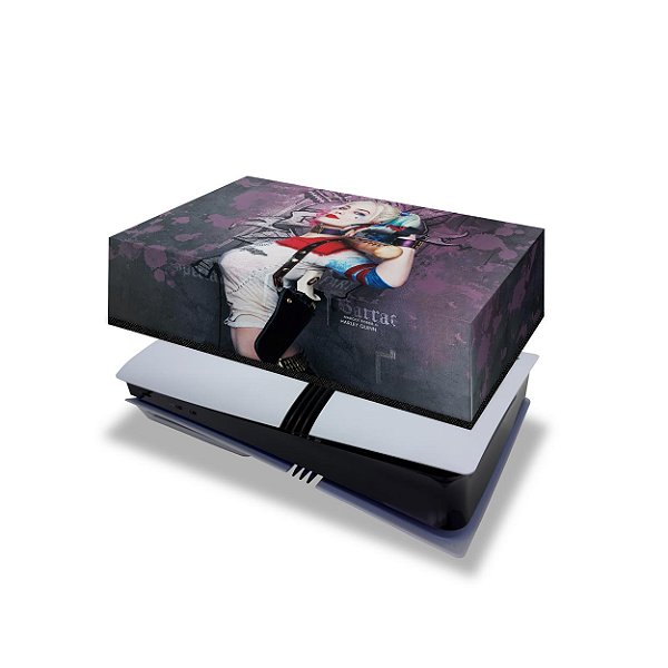 PS5 Pro Capa Anti Poeira Horizontal - Arlequina Harley Quinn
