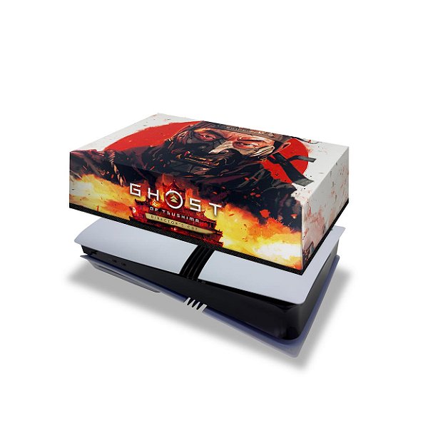PS5 Pro Capa Anti Poeira Horizontal - Ghost Of Tsushima Director's Cut