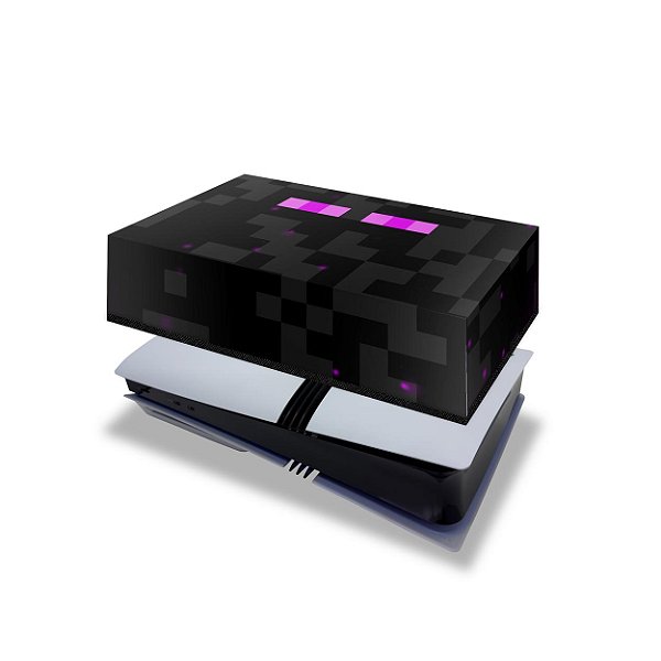 PS5 Pro Capa Anti Poeira Horizontal - Minecraft Enderman