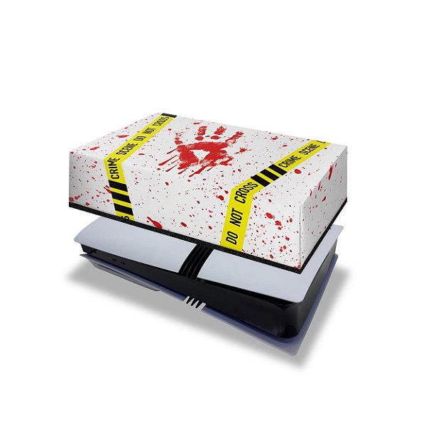 PS5 Pro Capa Anti Poeira Horizontal - Cena De Crime Scene